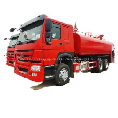 Sinotruk HOWO 6X4 Fire Fighting Truck Sprinkler Fire Engine with 15-20ton Water Bowser (Cusomtizing 2 Water Cannons)
