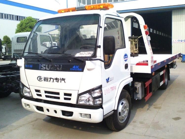 Full Landed Wrecker Tow Recovery Rescue Vehicle Car Lorry Transport Isuzu Flatbed Wrecker Towing Truck 3ton 4ton 5ton