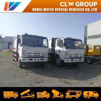 Japanese Isuzu 8-10cbm Self Compactor Waste Removal Trucks 8-10m3 6t-7tons Compressed Garbage Truck