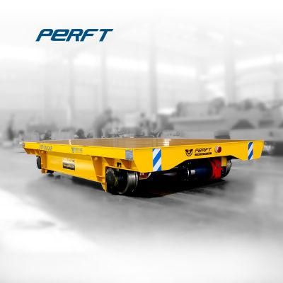 Battery Powered Track Rail Flat Trailer with Cast Wheel