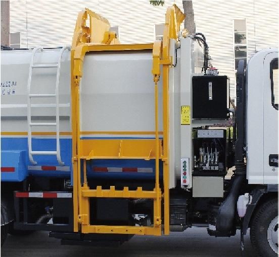 Side-Loading Garbage Compression Bin Collection Truck