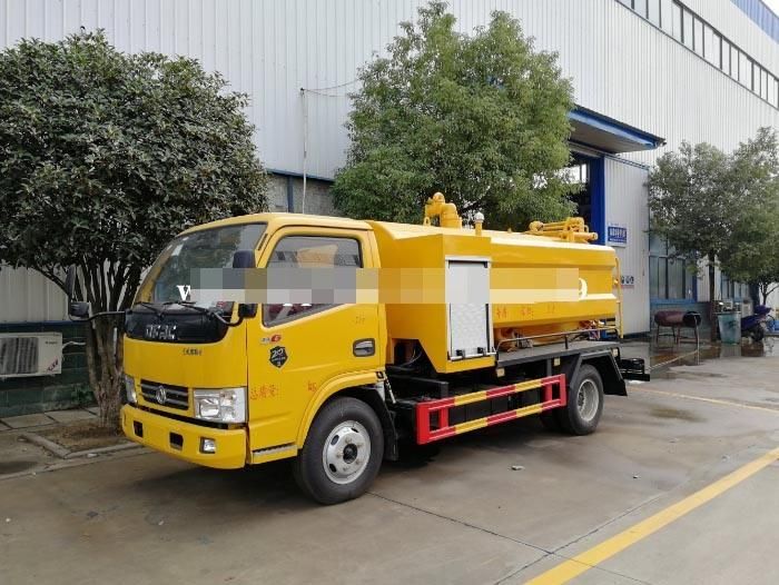 China Dongfeng 4*2 Sewage Vacuum Suction High Pressure Jetting Cleaning Truck 8, 000 Liters Sewage Suction Truck