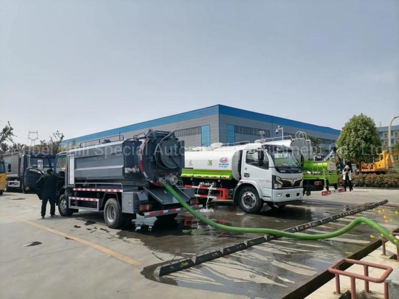 Japan Brand I Suzu 5000liter High Pressure Vacuum Tanker Combination Sewer Flushing Cleaning Jetting Truck