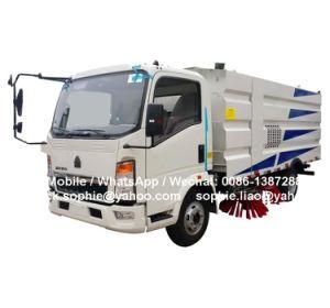 Sinotruk HOWO Rhd Sweeper Truck Mounted Road Sweeping Machine Sidewalk Sweeper for Sale