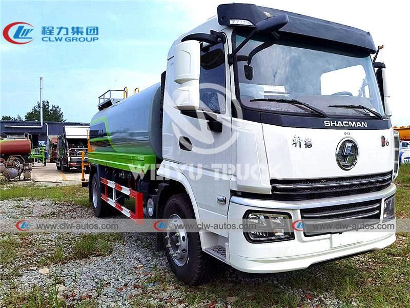 Shacman 15000liters 15tons Water Bowser Truck Water Sprinkler Tank Truck Water Spraying Truck