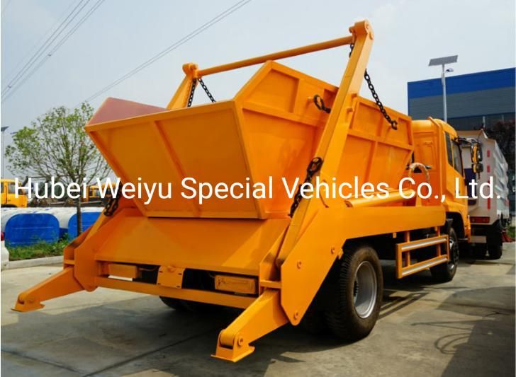 12cbm 6wheel Swing-Arm Type Garbage Truck Skip Loader Refuse Truck for Sale