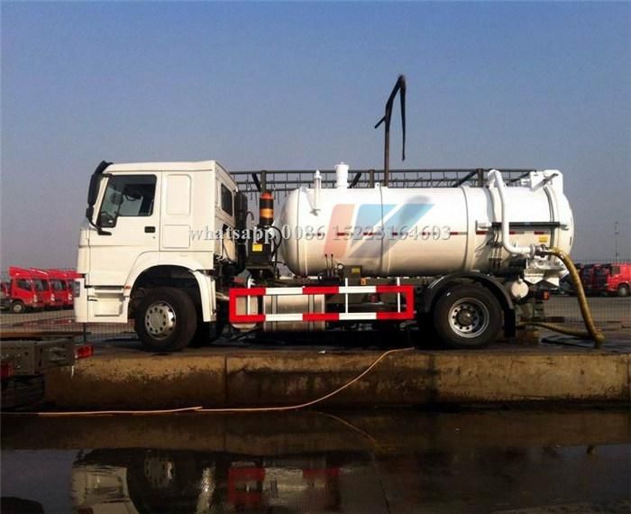 HOWO Brand 3m3 3000L 5000L Vacuum Pump Small Sewage Suction Truck