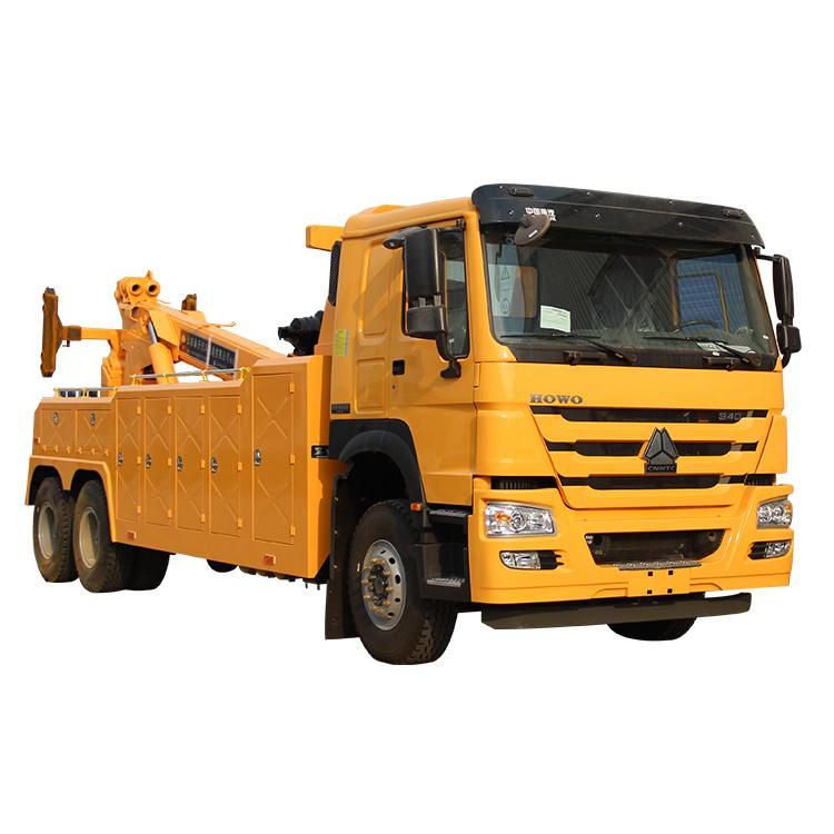 HOWO 6*4 Diesel Fuel Type Towing Truck Equipment Tow Wrecker Truck