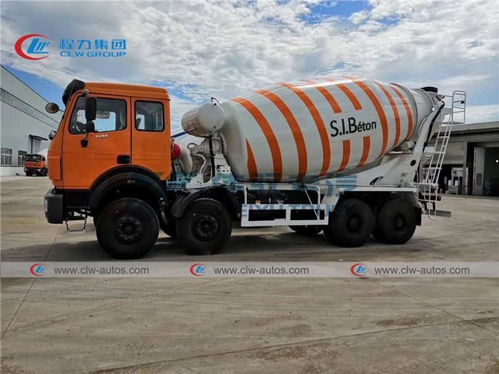 North Benz Cement Mixer Truck Beiben 8X4 14cbm 12cbm Cement Concrete Transport Mixing Tank Truck for Africa