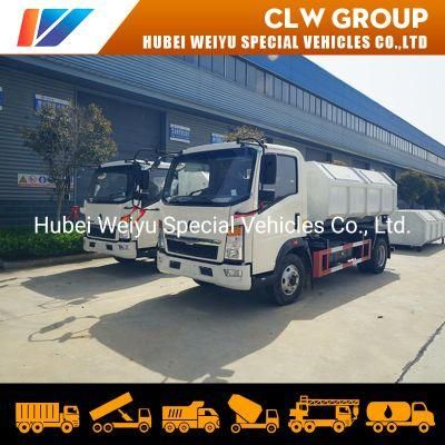 HOWO 6cbm Arm Roll Garbage Truck Hook Lift Waste Recycling Truck