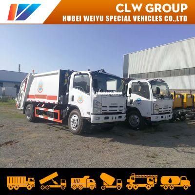 Japanese Isuzu 8cbm Self Compactor Waste Removal Trucks 8m3 Compressed Garbage Truck