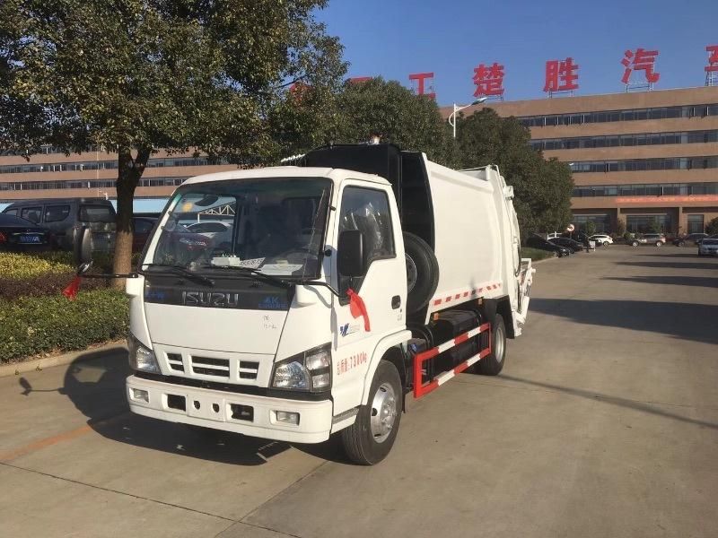 Isuzu 600p Compactor Garbage Truck for Sale 4m3 5m3 6m3