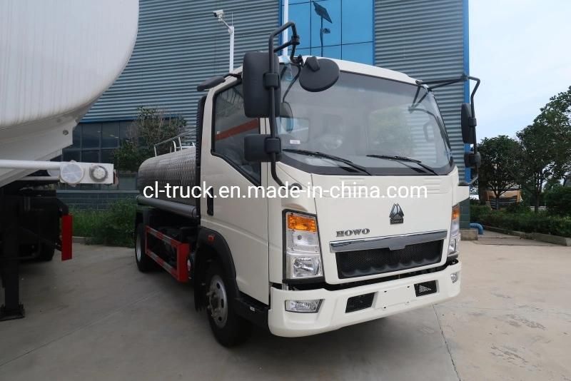 Sinotruk HOWO 5m3 5tons Stainless Steel 304 Transport Drinking Water Truck