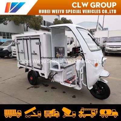 China Hotsale Electric 3-Wheels Motorcycle Convenient Food Insulated Closed Box Van Truck