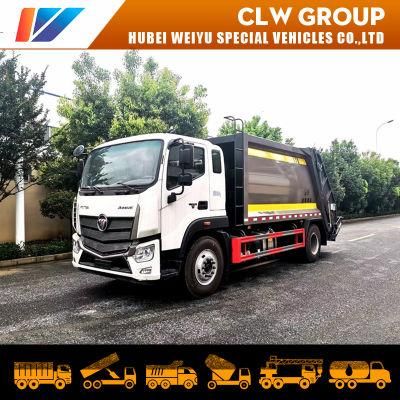 Foton Auman 4X2 Rhd 10m3 Compressed Compression Garbage Compactor Truck for Sale