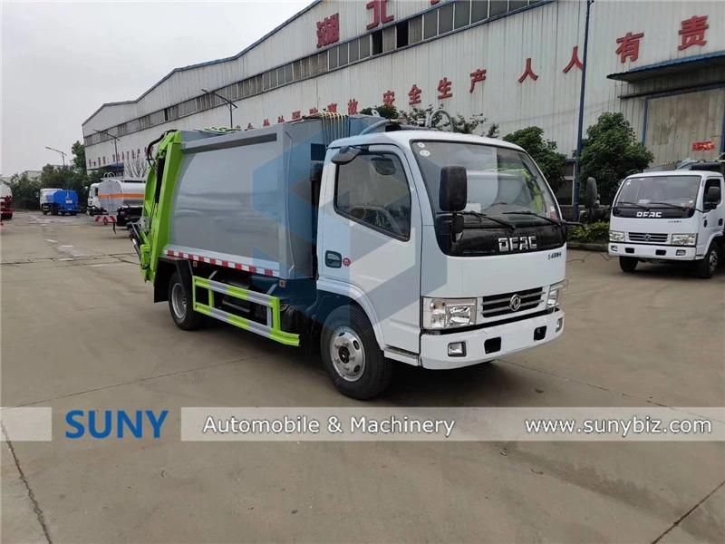 New Design High Quality DFAC 4*2 6cbm Compactor Garbage Truck with a Hook