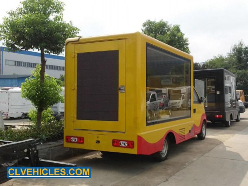 Three Sides Screen P4 Mini Diesel Billboard LED Advertising Truck