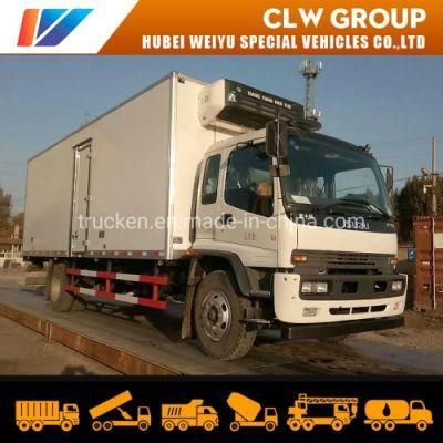 Isuzu 4*2 Heavy Duty Diesel Engine Refrigerated Truck Box Van Food Car