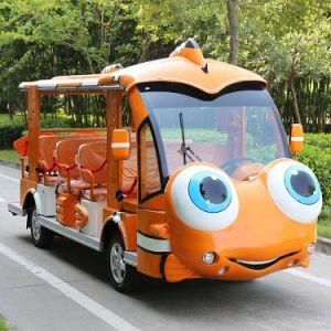 Cartoon Design 14 Seater Electric Sightseeing Battery Mini Bus (DN-14)