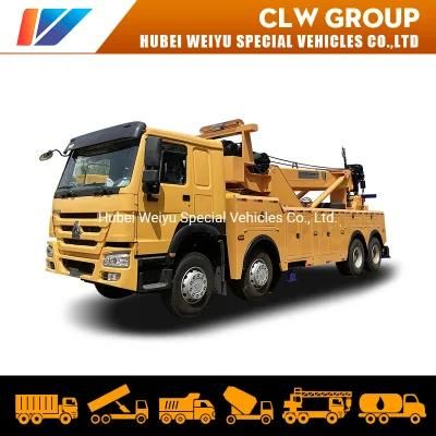 50 Tonns HOWO Heavy Duty 360 Degree Rotation Wrecker Truck Bus Towing Road Recovery Rescue Vehicle Wrecker Truck