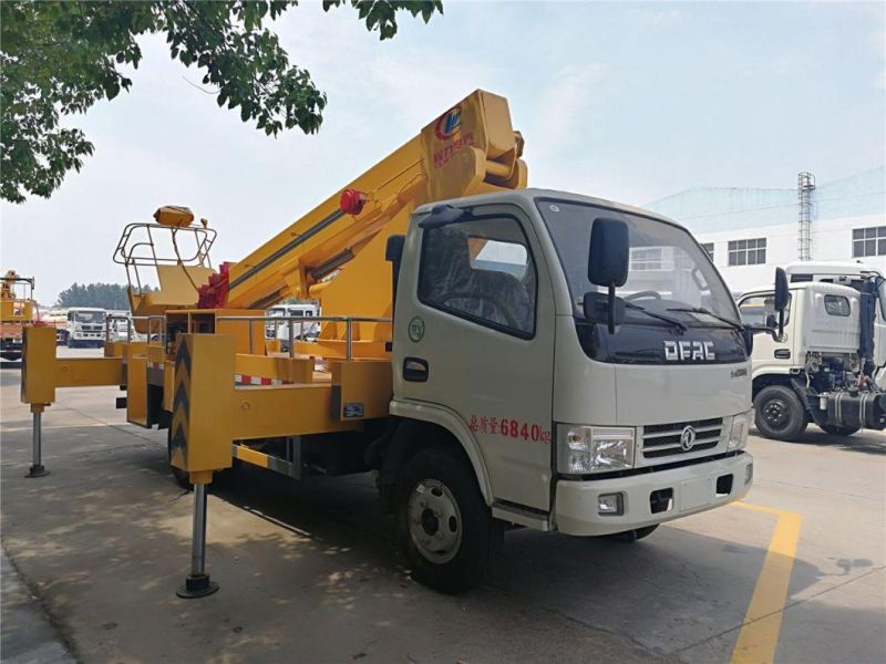 Dongfeng 18m 21m Aerial Platform Straight Hydraulic Aerial Cage Truck