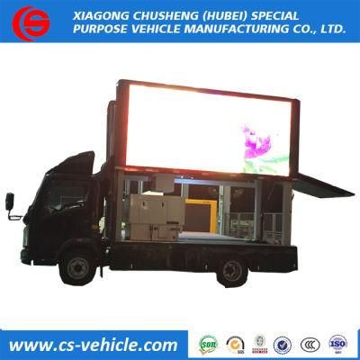 Euro III Rhd Sinotruk HOWO 4X2 P6 LED Billboard Truck for Sale