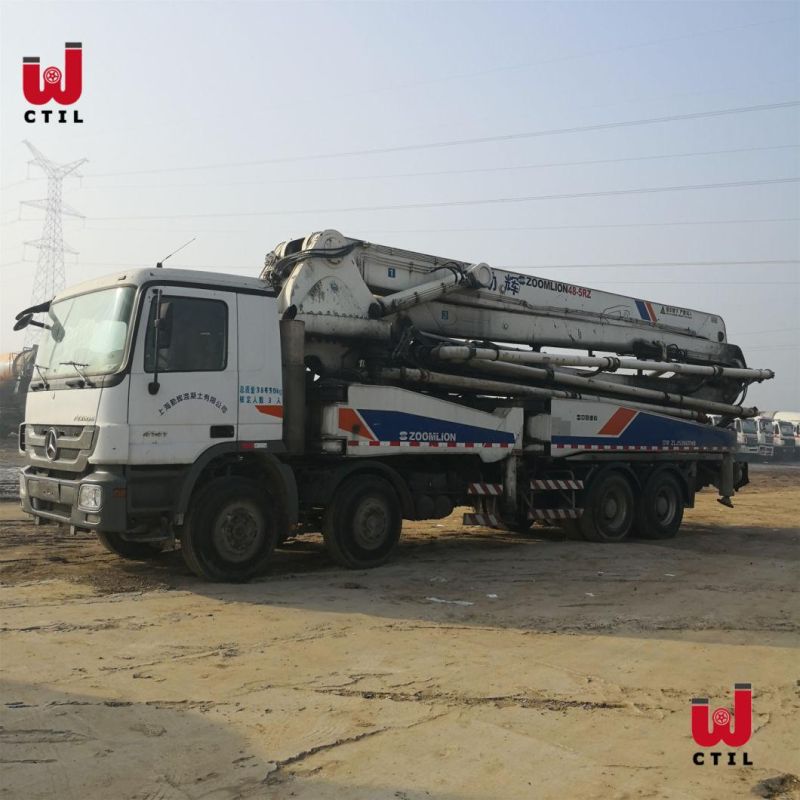 50meters Height China Refurbished Well Used Concrete Pump Truck Mounted Concrete Pump