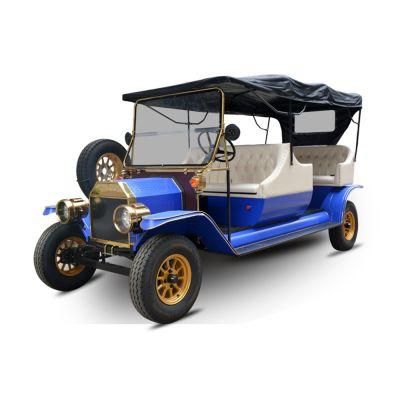 Retro Design Cheap 5 Seats Mini Sightseeing Vehicle Electric Classic Car Golf Cart