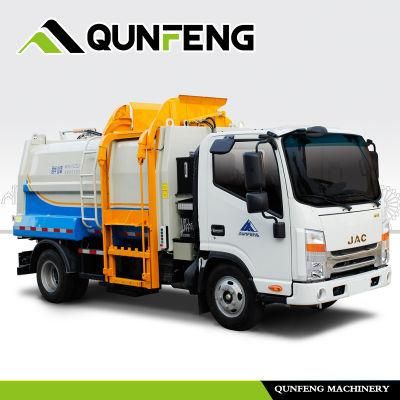 Side-Loading Garbage Compression Bin Collection Truck