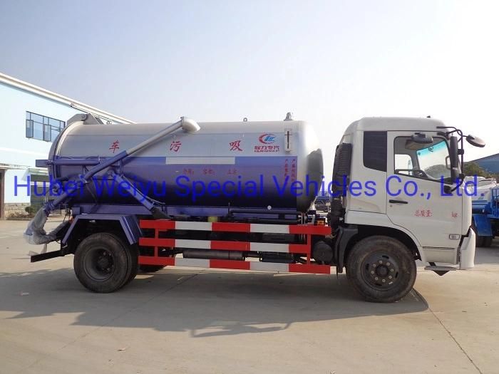 8000L Vacuum Septic Sewer Suction Truck 10tons Dongfeng Gully Emptier Tanker for Vietnam