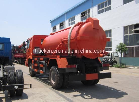 Factory Supply HOWO 10m3 Vacuum Cleaner Fecal Sewage Truck with High Quality
