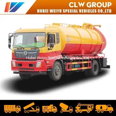 Low Price Dongfeng Large Capacity of Vacuum Truck 10m3 High Pressure Jetting Vehicle Cleaning Sewage Suction Tanker Truck