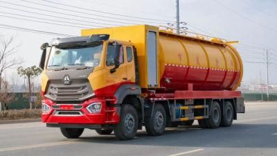 Sinotruk HOWO 8X4 22000 Litres 25000 Litres 25m3 20ton-25ton High Pressure Vacuum Tank Truck for Sale