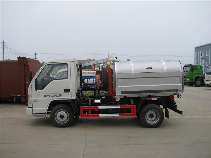 Factory Supplied 3000 Liters Hooklift Garbage Truck Which Cheap Price