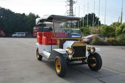 Guangzhou Manufacturer Retro Style Sightseeing Vehicle Electric Classic Car Golf Cart