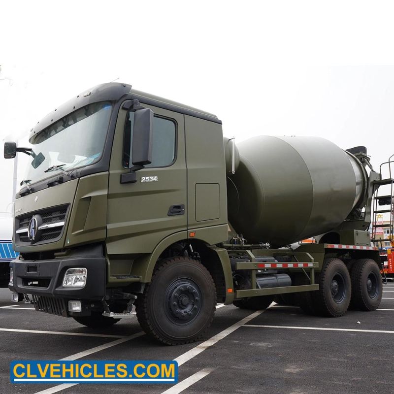 North Benz Beiben 6*4 12cbm Construction Concrete Mixer Cement Truck