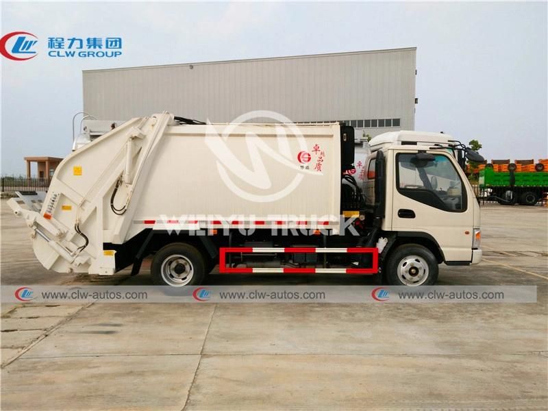 Factory Price JAC 5-6cbm 5000liters 6000liters Garbage Refuse Compactor Truck Self Compressed Waste Removal Vehicles