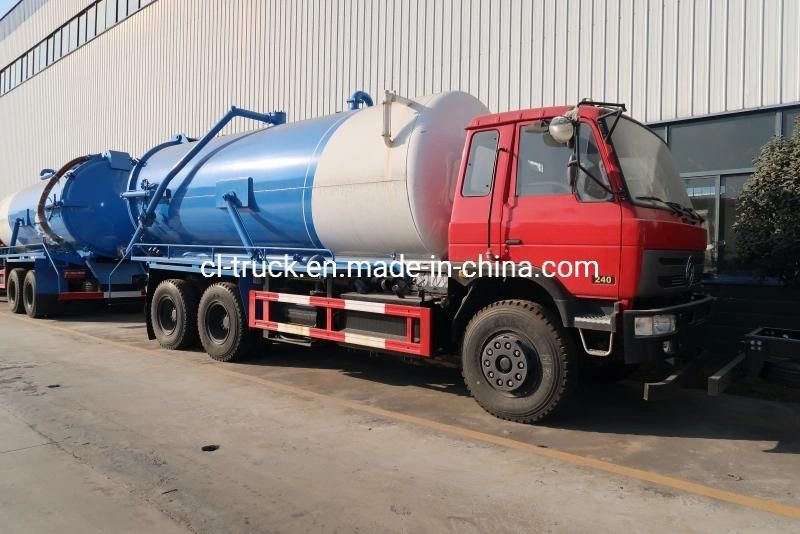 Dongfeng Kinland Heavy Duty 6X4 20tons 18tons 16tons Vacuum Toilet Sewage Suction Vehicle