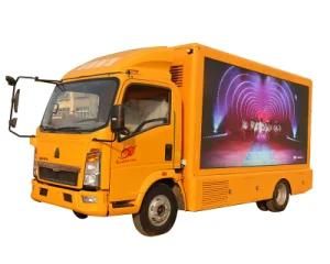 OEM 2 Axles Light Duty Euro 3, 4 Mobile LED Billboard Advertisement Truck for Product Display