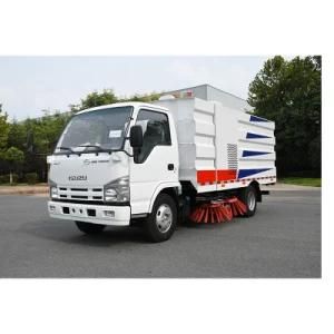 Isuzu 4tons Road Sweeper Car for Highway Airport Gravel Washing Plant Street Dust Gravel Collection