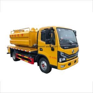 Chinese Dongfeng Special Vehicle 6 Wheeler Small 6L Sewage Fecal Suction Tanker Truck