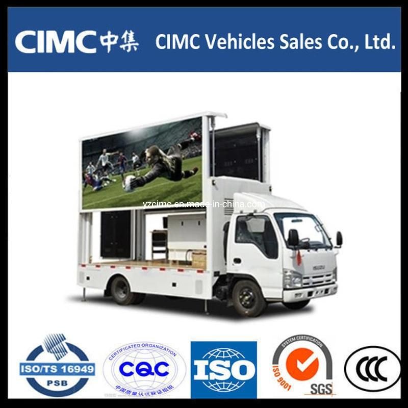Isuzu 100p Nkrthree Side Screen Mobile LED Advertising Truck with Silent Generator