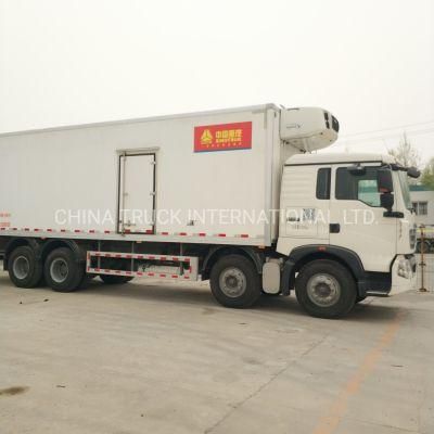Sinotruck HOWO 8X4 Food Refrigerator/Refrigerated Truck with Van