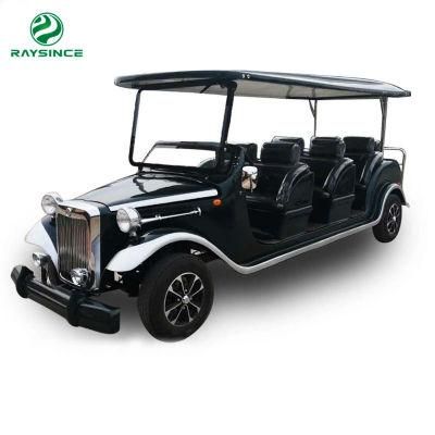 Electric Vehicle with 8 Seats/60V Battery Operated Tourist Sightseeing Car