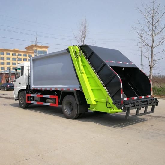 4*2 Garbage Compactor Truck Rear Loader Compression Garbage Truck