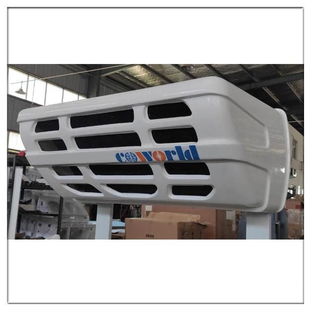 Copper Tube Evaporator Split DC12V/24V CE Chinese Factory High Quality Front Mounted Frozen Food Meat Chicken Truck Cooling Unit