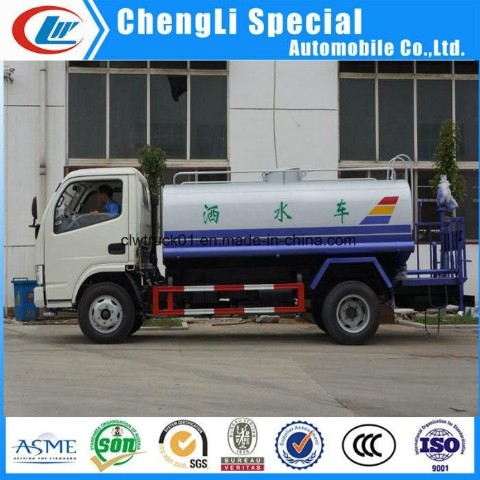 4X2 5ton Dongfeng 5000liters Water Spraying Truck for Drinking Water