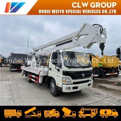 16m Foton Hydraulic Truck Mounted Aerial Work Platform with Folding Arm Boom