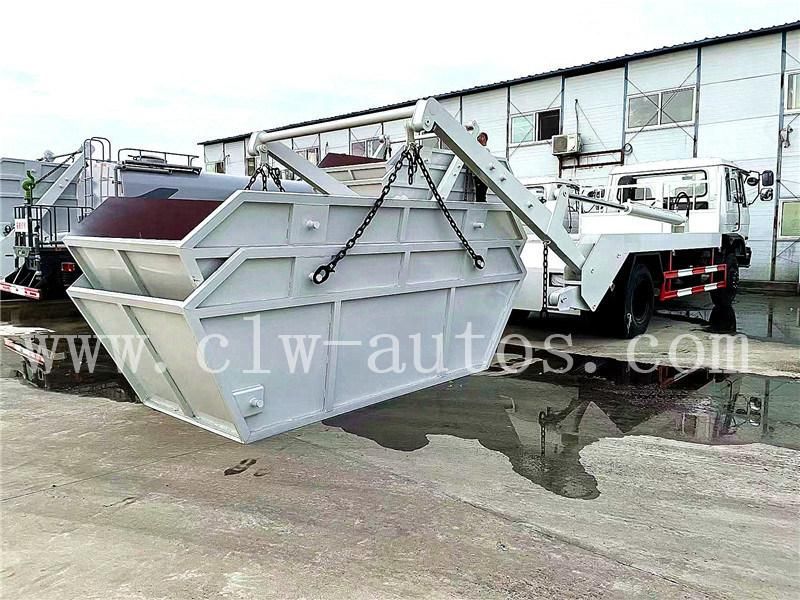 Sinotruk HOWO 8000liters 8cbm 6tons Swing-Arm Type Garbage Truck Swept-Body Refuse Collector Waste Removal Truck