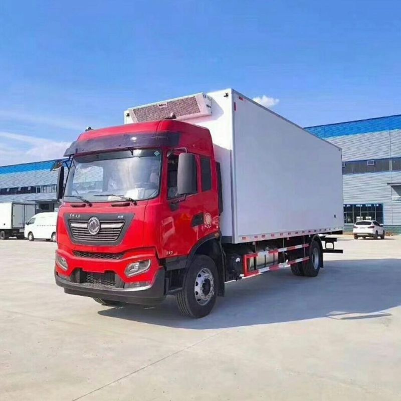 Stock Dongfeng High-End 15 Tons Refrigerated Van Fresh /Frozen Goods Transport Cheap Freezer Truck